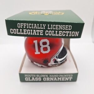 Old World Christmas‎ Alabama Crimson Tide Glass Ornament Football Helmet